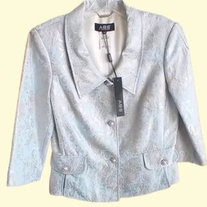 ABS by Allen Schwartz Short Brocade Blazer NWT's